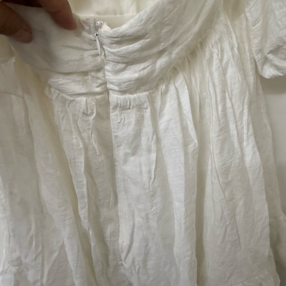 Hello Molly Ivory Dress with Puff Sleeves - Picture 9 of 11